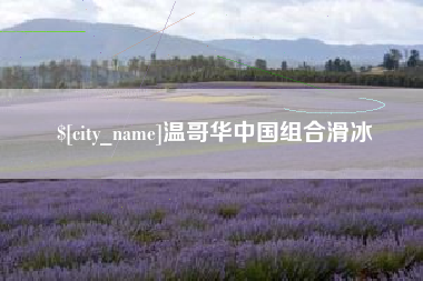 府谷温哥华中国组合滑冰