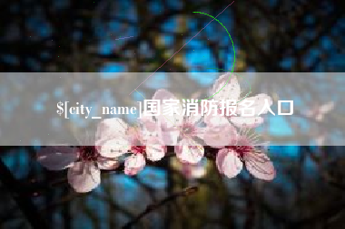 府谷国家消防报名入口