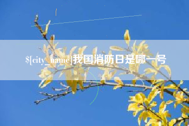 府谷我国消防日是哪一号
