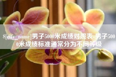 府谷男子5000米成绩对照表-男子5000米成绩标准通常分为不同等级