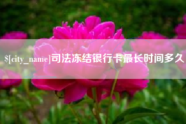 府谷司法冻结银行卡最长时间多久