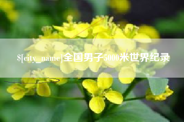 府谷全国男子5000米世界纪录