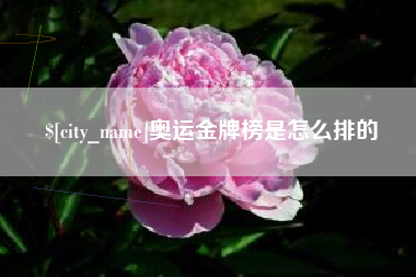 府谷奥运金牌榜是怎么排的