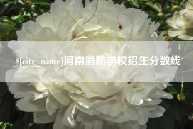 府谷河南消防学校招生分数线