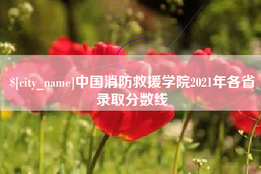 府谷中国消防救援学院2021年各省录取分数线