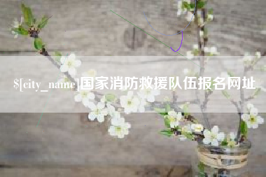 府谷国家消防救援队伍报名网址