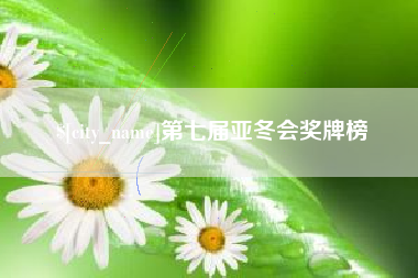 府谷第七届亚冬会奖牌榜