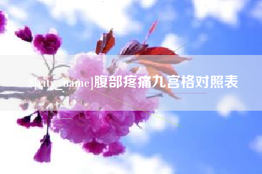府谷腹部疼痛九宫格对照表
