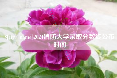 府谷2024消防大学录取分数线公布时间