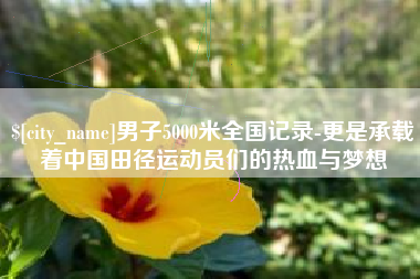 府谷男子5000米全国记录-更是承载着中国田径运动员们的热血与梦想