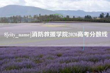府谷消防救援学院2020高考分数线