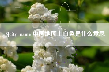 府谷中国地图上白色是什么意思