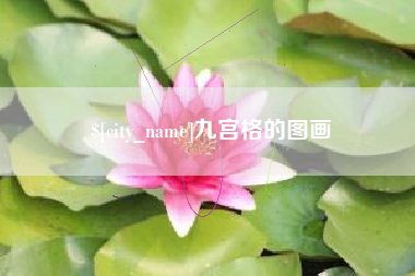 府谷九宫格的图画
