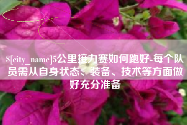 府谷5公里接力赛如何跑好-每个队员需从自身状态、装备、技术等方面做好充分准备