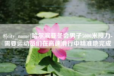 府谷哈尔滨亚冬会男子5000米接力-需要运动员们在高速滑行中精准地完成