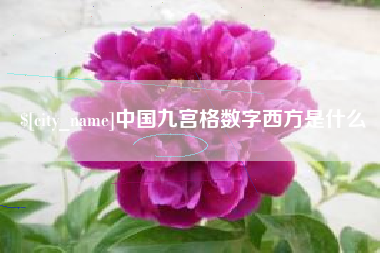 府谷中国九宫格数字西方是什么