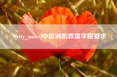 府谷中国消防救援学院要求