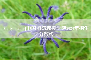 府谷中国消防救援学院2024年招生分数线