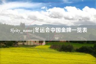 府谷冬运会中国金牌一览表