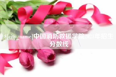 府谷中国消防救援学院2021年招生分数线