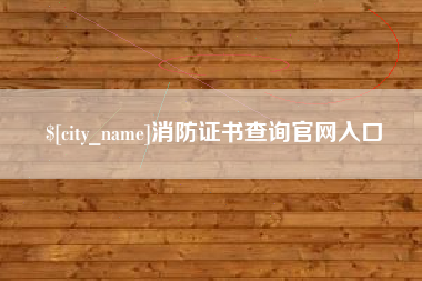 府谷消防证书查询官网入口